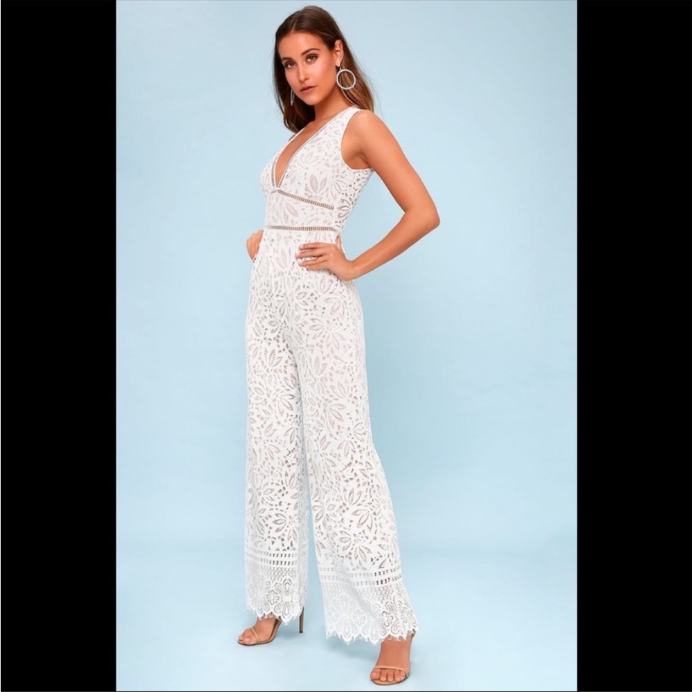 Bride lace lulus jumpsuit